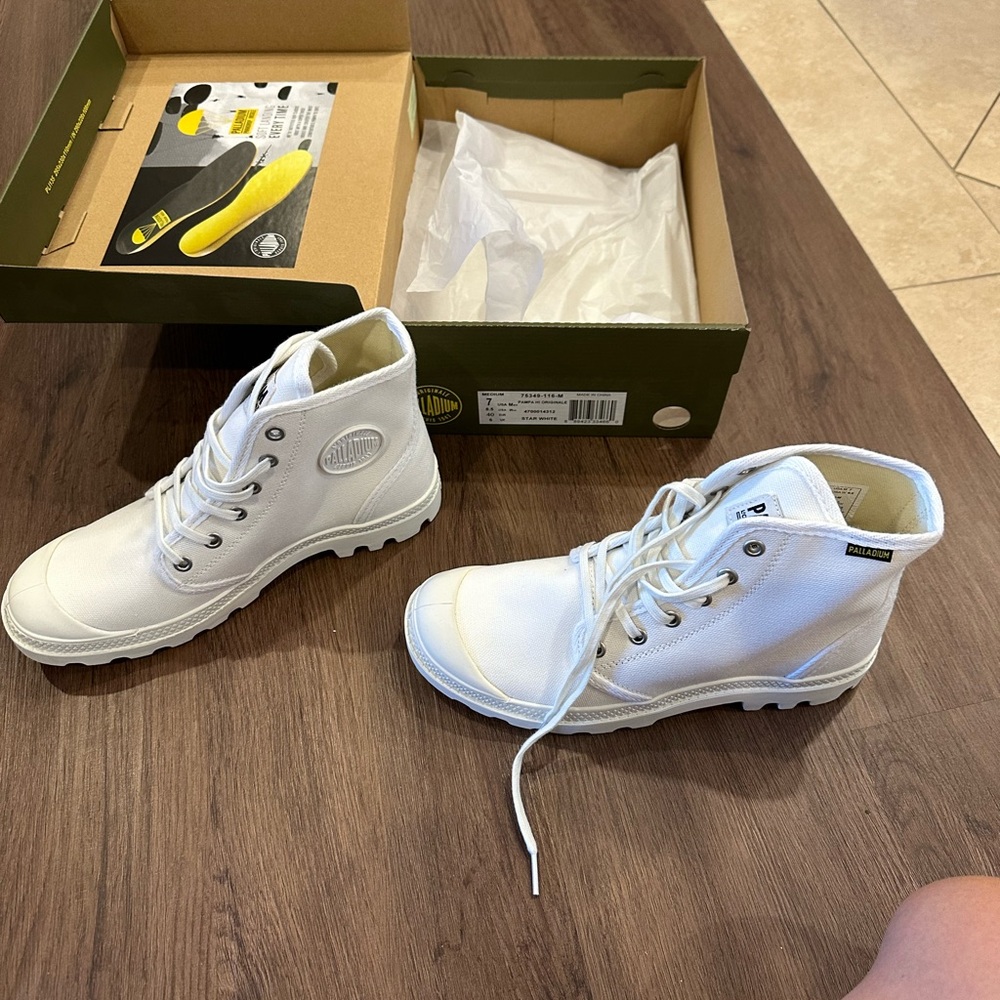 Palladium Pampa Hi Star White High-Top Sneakers
